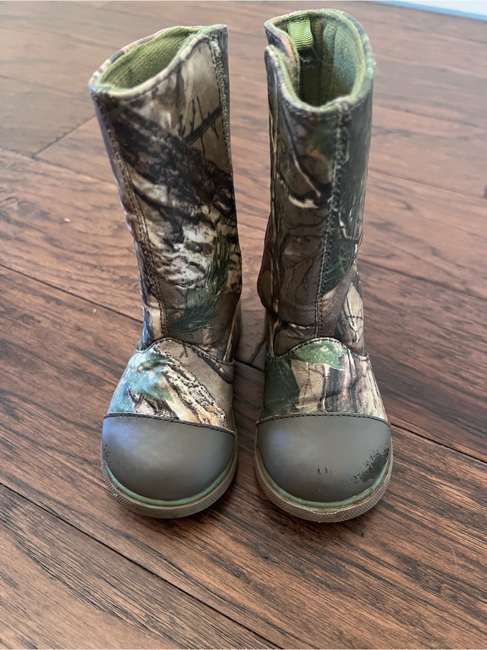 Toddler Realtree Camo Pull-On Boots - Green Camouflage